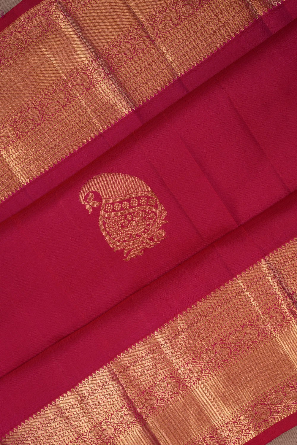 Image of Pink Kanchi Silk Saree